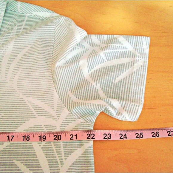 Mens Nat Nast Tropical Print Gray Knit Polo Shirt - Picture 7 of 11